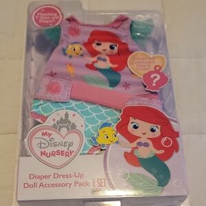 Disney Nursery Ariel Doll Dress-Up Set - Pink and Green NWT